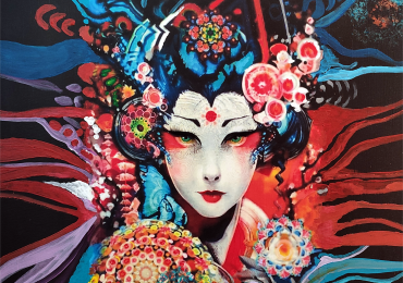 Geisha devil – 3D painting (can also be purchased as NFT)